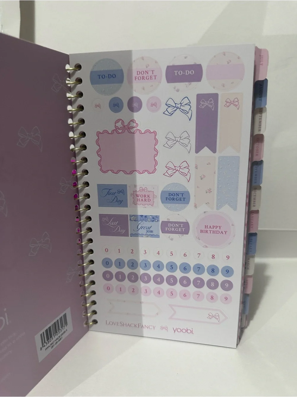 LoveShackFancy Everblooming Rosettes Blue Floral Planner
